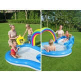 Kinderzwembad - met glijbaan - 57x145x91 cm - Bestway Rainbow'
