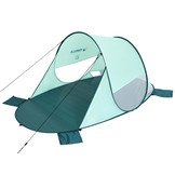 Pop up strandtent - 200x120x90 cm - met UV-bescherming - groen