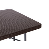 Campingtafel - met bankjes - 8 personen - 179x74x74 cm - bruin
