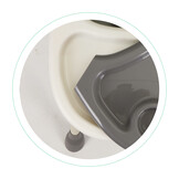 Kinderstoel - met verstelbare poten - 2-in-1 - grijs, wit