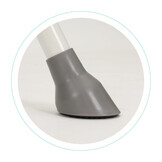 Kinderstoel - met verstelbare poten - 2-in-1 - grijs, wit