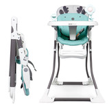 Kinderstoel - eetstoel baby - inklapbaar - 48x68x94 cm - mint