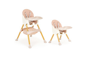 Kinderstoel - met verstelbare poten - 2-in-1 - roze, hout