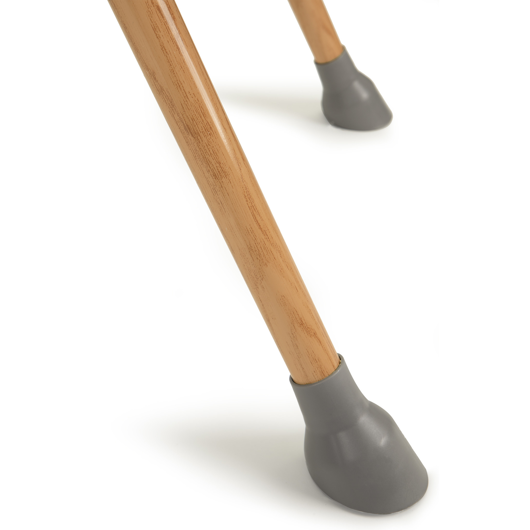 Kinderstoel - met verstelbare poten - 2-in-1 - grijs, hout