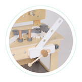 Speelgoed werkbank - met gereedschap - 44,5x27x66,5 cm - hout