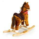 Hobbelpaard - met geluid en bewegende staart - bruin
