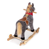 Hobbelpaard - met geluid en bewegende staart - grijs