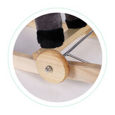 Hobbelpaard - met geluid en bewegende staart - grijs