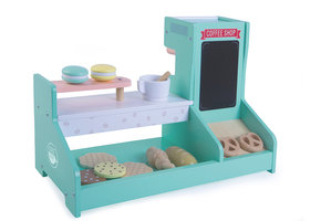 Houten speelgoed winkeltje - patisserie - 42,5x20x28 cm - mint