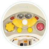 Loopstoel baby - looptrainer - 50x50x40-44 cm - beige