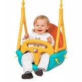 Baby schommel - meegroei - tot 30 kg - geel, rood, blauw