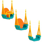 Baby schommel - meegroei - tot 30 kg - geel, rood, blauw