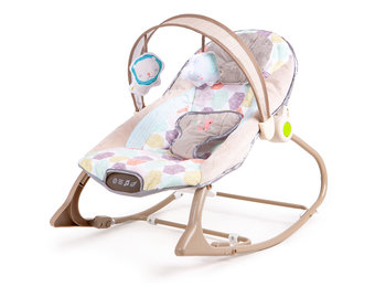 Wipstoel baby - met vibratie en geluid - 42x70x56 cm - beige