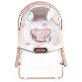 Wipstoel baby - met vibratie en geluid - 42x70x56 cm - beige