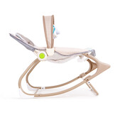 Wipstoel baby - met vibratie en geluid - 42x70x56 cm - beige