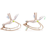 Wipstoel baby - met vibratie en geluid - 42x70x56 cm - beige