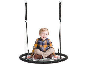 Nestschommel - spinnenweb - 100 cm - tot 150 kg - zwart