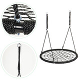 Nestschommel - spinnenweb - 100 cm - tot 150 kg - zwart