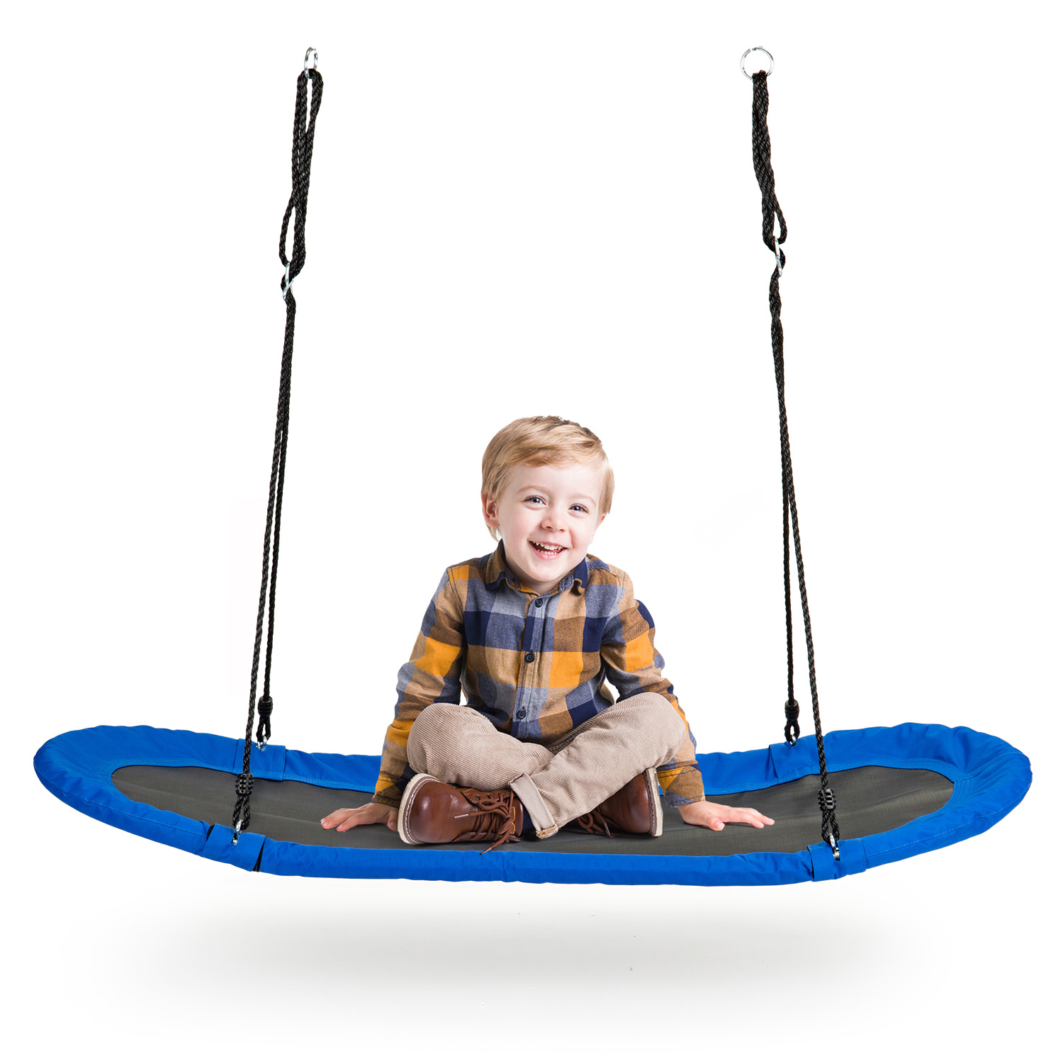 Nestschommel XXL - 165x70 cm - tot 100 kg - blauw