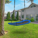 Nestschommel XXL - 165x70 cm - tot 100 kg - blauw