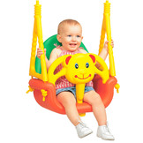 Schommel - beer - meegroei - tot 30 kg - geel, oranje, groen