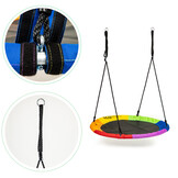 Nestschommel - nest schommel - 100 cm - tot 100 kg - regenboog