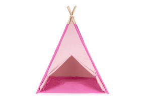 Tipi tent - kind - waterdichte vloer - 120x120x150cm - roze