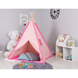 Tipi tent - kind - waterdichte vloer - 120x120x150cm - roze