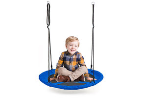 Nestschommel - nest schommel - 100 cm - tot 100 kg - blauw