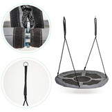 Nestschommel - nest schommel - 100 cm - tot 100 kg - grijs