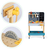 Speelgoed werkbank - met gereedschap - 50x29,5x49 cm - hout