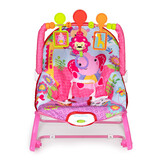 Wipstoel baby - met vibratie en geluid - 47x66x59 cm - roze