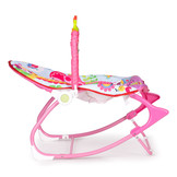 Wipstoel baby - met vibratie en geluid - 47x66x59 cm - roze