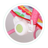 Wipstoel baby - met vibratie en geluid - 47x66x59 cm - roze