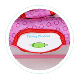 Wipstoel baby - met vibratie en geluid - 47x66x59 cm - roze