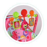 Wipstoel baby - met vibratie en geluid - 47x66x59 cm - roze