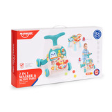 Loopwagen - 2in1 duwer - activiteitentafel - blauw