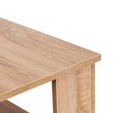 Salontafel met schap - vierkant - 68x68x41 cm - modern - hout