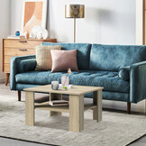 Salontafel met schap - vierkant - 68x68x41 cm - modern - hout