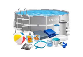 Intex opzetzwembad - Ø366 cm - 8592L - accessoires oa. filterpomp & bal