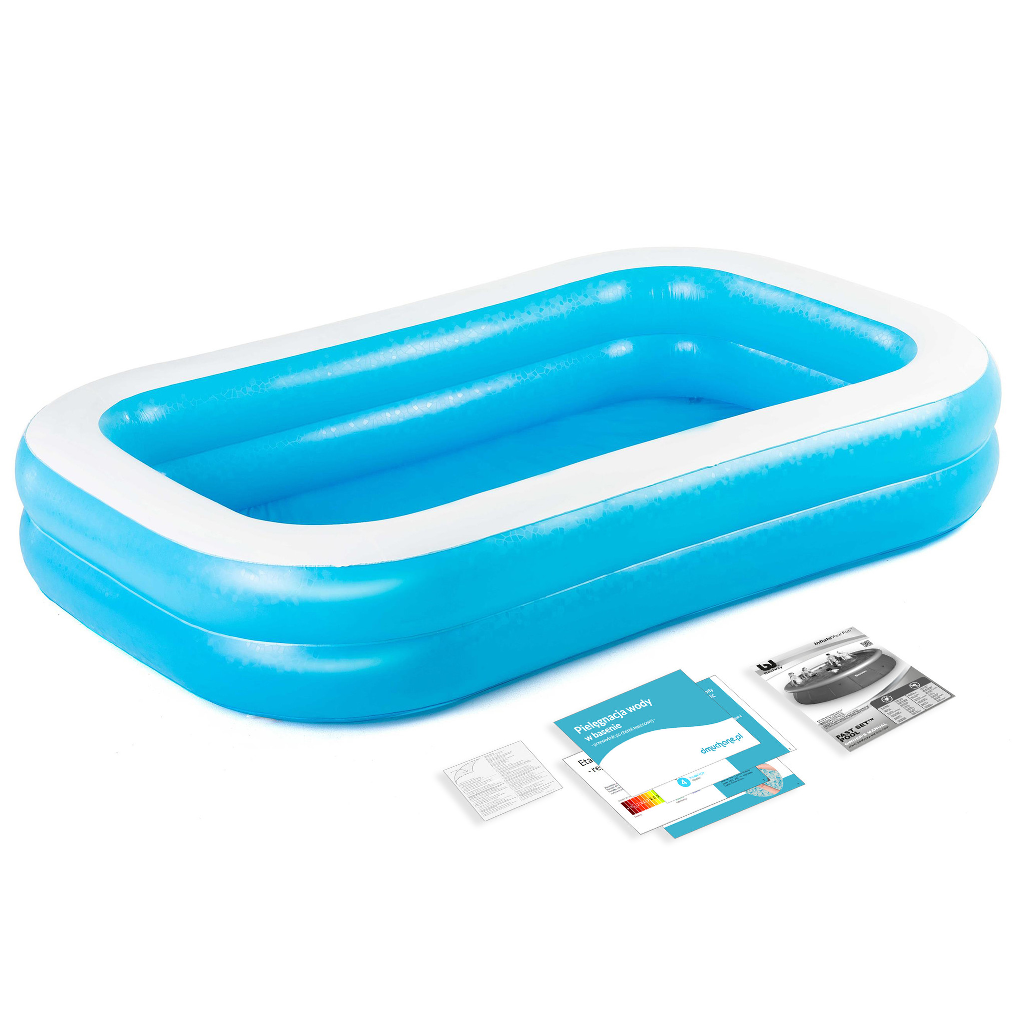 Bestway opblaaszwembad - 262x175x51cm - incl reparatiekit