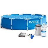 Intex opzetzwembad - 305cmx76cm - incl filterpomp - blauw