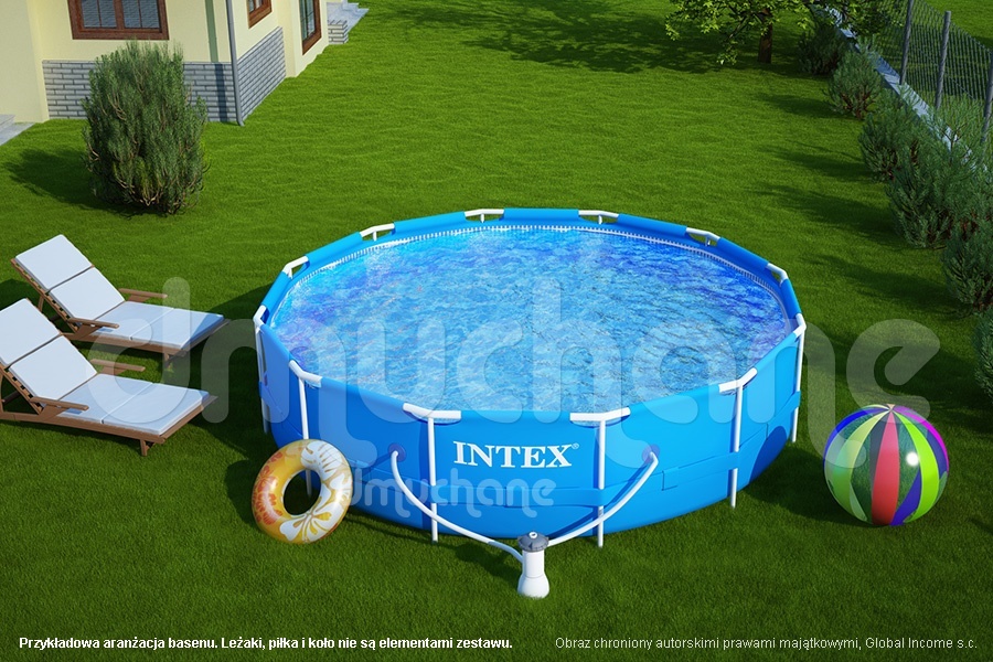 Intex opzetzwembad - 305cmx76cm - incl filterpomp - blauw