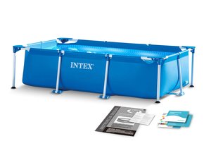 Intex opzetzwembad - 200x305x75cm - PVC - blauw