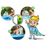 Intex opzetzwembad - 200x305x75cm - PVC - blauw