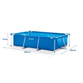 Intex opzetzwembad - 200x305x75cm - PVC - blauw
