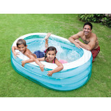 Intex opblaaszwembad - 163x107x46cm - blauw