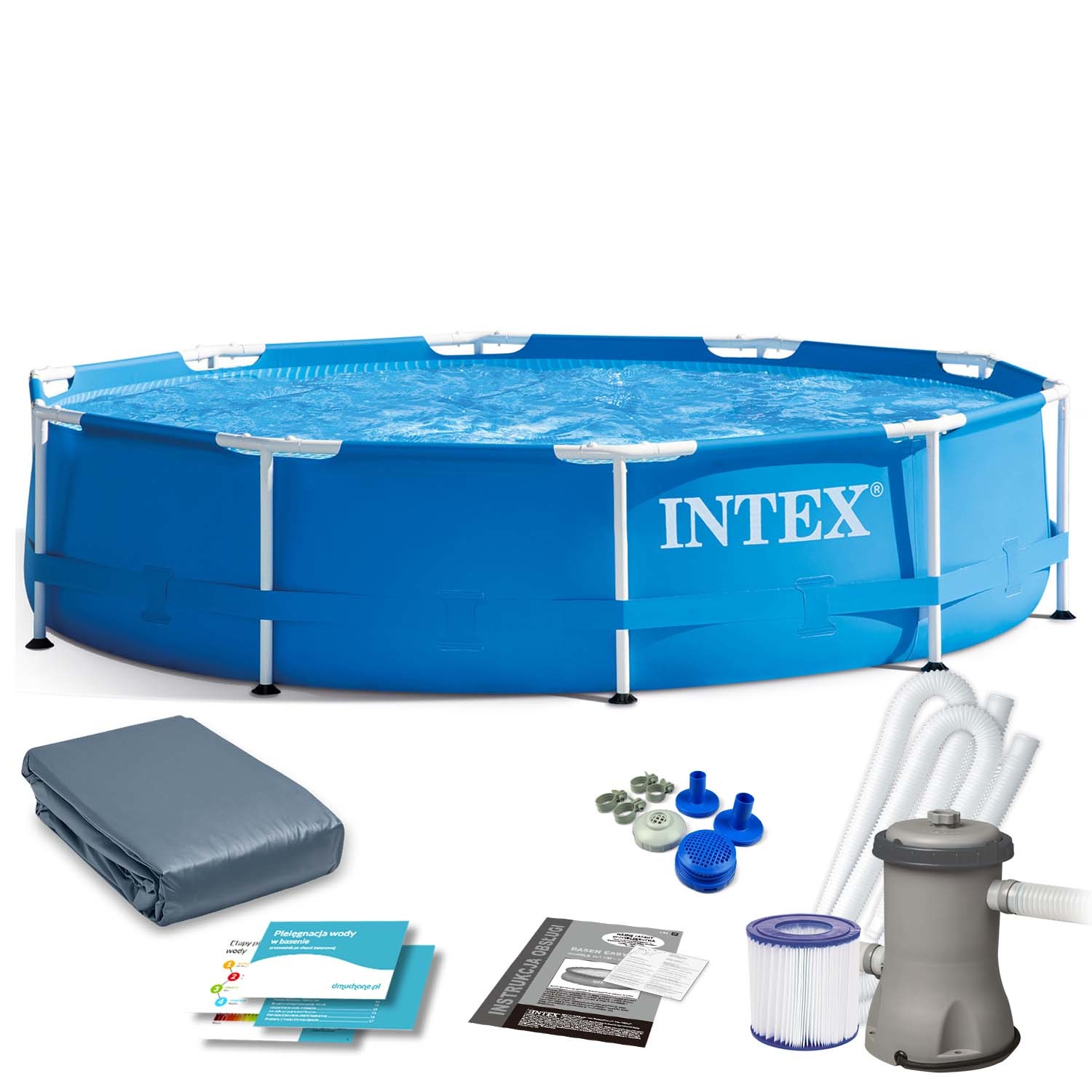 Intex opzetzwembad - 305cmx76cm - filterpomp & accessoires
