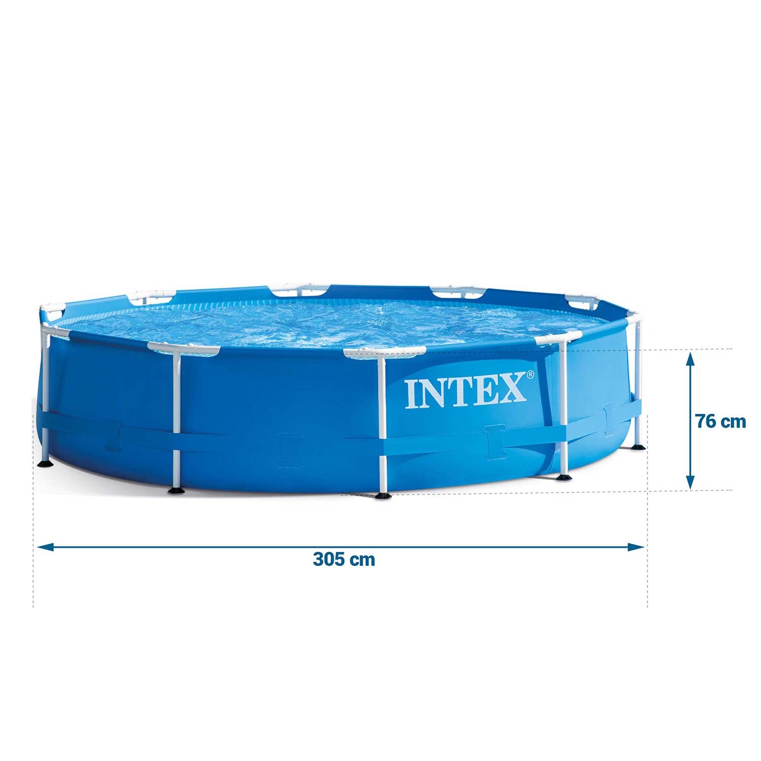 Intex opzetzwembad - 305cmx76cm - filterpomp & accessoires