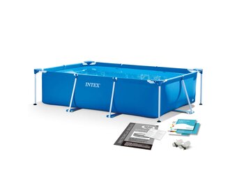 Intex opzetzwembad - 220x150x60cm - blauw